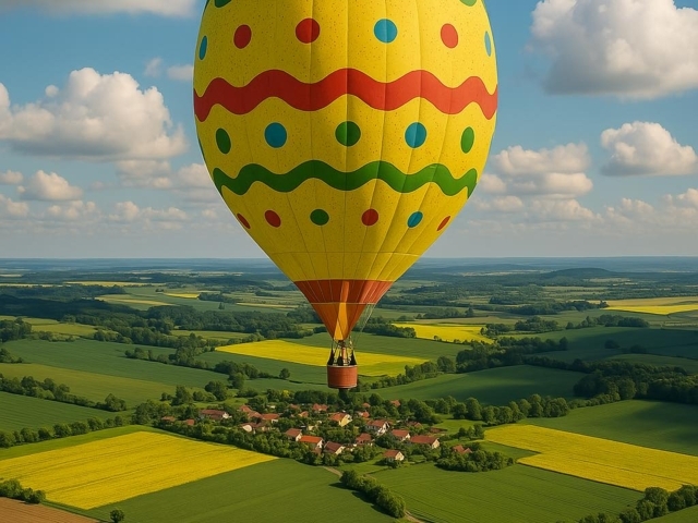 Let balonem nad Brnem a jižní Moravou