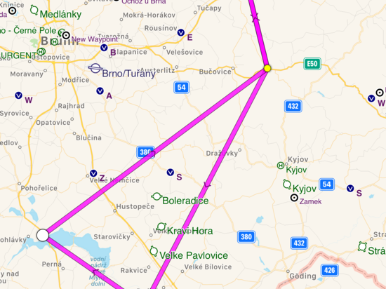 Mapa trasy