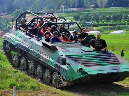 Můžete řídit po celém off-road areálu! 